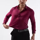 أنيق، مطاطي، وبلا مصلوح Ultra Flex القميص المطاطي