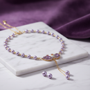 💜قلادة "أميرة الأرجوان" الفاخرة💜